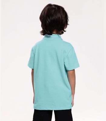 Camisa Masculina Polo Infantil Trick Nick Azul 2 / Azul