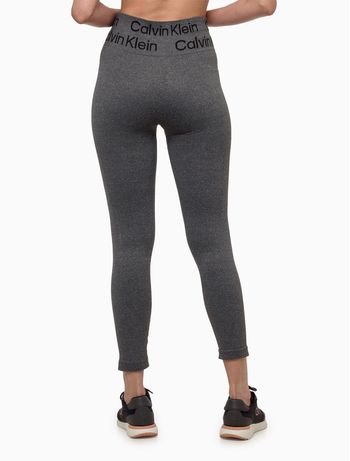 Calça Legging Feminina Tonal Seamless Calvin Klein Sport - Grafite P