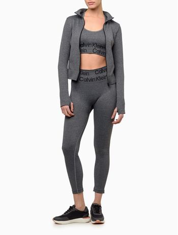 Calça Legging Feminina Tonal Seamless Calvin Klein Sport - Grafite P