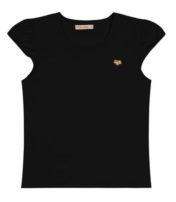 Blusa Infantil Feminina Cotton Leve Trick Nick Preto 10 / Preto