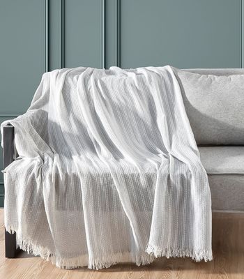 Manta Para Sofá Sevilha 170 Cm x 150 Cm Adomes Cinza UN / Cinza