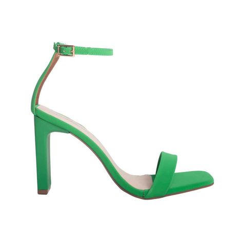 Sandália Feminina Salto Bloco Alto Dayane Magalhães Verde