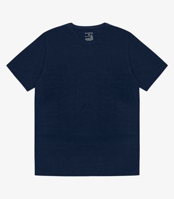 Camiseta Masculina Meia Malha Diametro Azul P / Azul