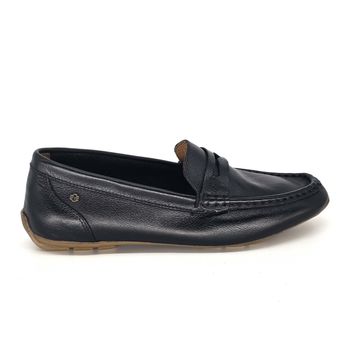 Mocassim Lady Couro Preto Lustro - LAD1052 35