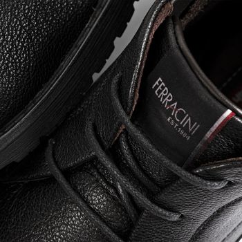 Bota Ferracini Masculina Couro Preta Bagda 9620-665A 41 / PRETO 1