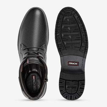 Bota Ferracini Masculina Couro Preta Bagda 9620-665A 41 / PRETO 1