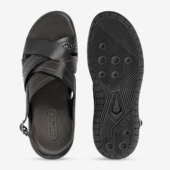 Sandália Ferracini Masculina de Couro Lancer Ferracini 1207A 39 / PRETO 1