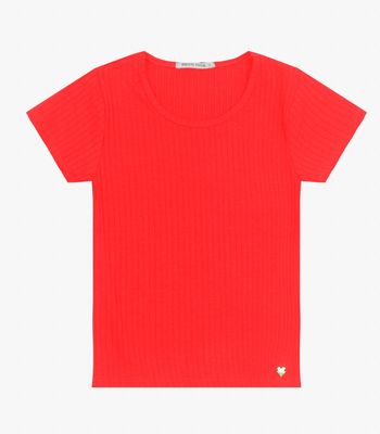 Blusa Infantil Feminina Canelada Trick Nick Laranja 6 / Laranja