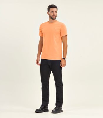 Camiseta Masculina Basica Diametro Laranja M / Laranja