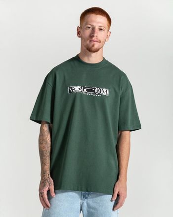 Camiseta Volcom Comfort Critter Verde G / Verde