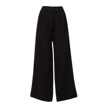 Pantalona Wide Leg Preto M / Preto
