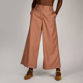 Calça Pantacourt Cintura Alta  Caqui G / Caqui