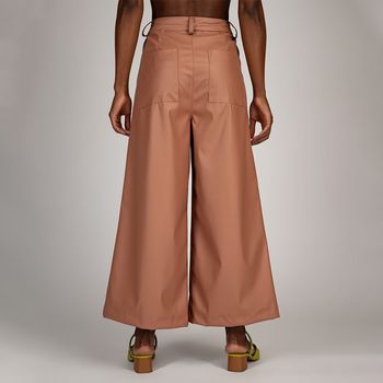 Calça Pantacourt Cintura Alta  Caqui G / Caqui
