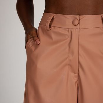 Calça Pantacourt Cintura Alta  Caqui G / Caqui