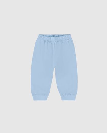 Calça Bebê Unissex Em Algodão Malwee Kids G / Azul