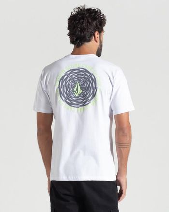 Camiseta Volcom Cylinderz Branca G / Branco