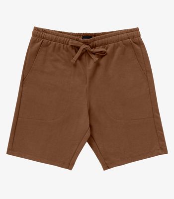 Bermuda de Moletom Masculina Diametro Marrom P / Marrom