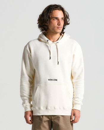 Moletom Volcom Canguru Signature Off White G / Off White