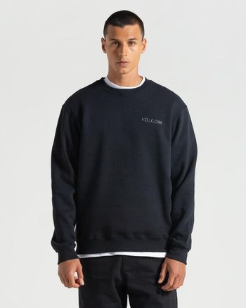 Moletom Volcom Careca Free Fall Preto GG / Preto