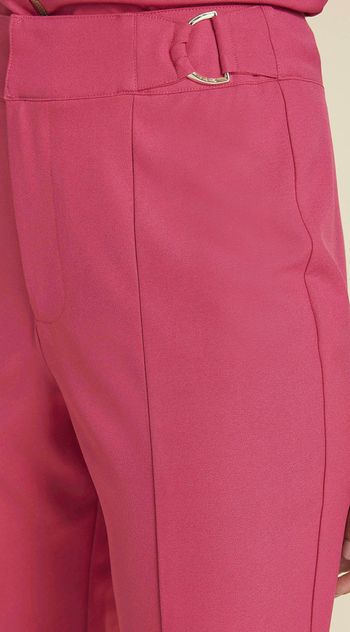 Calca Maria.Valentina Skinny Alfaiataria Cós Intermediário Com Metal Pink 38 / Pink