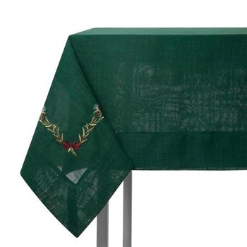 TOALHA DE MESA NATAL BLAZON 8 LUGARES SAZ HOME STYLE 160 x 270 cm / VERDE