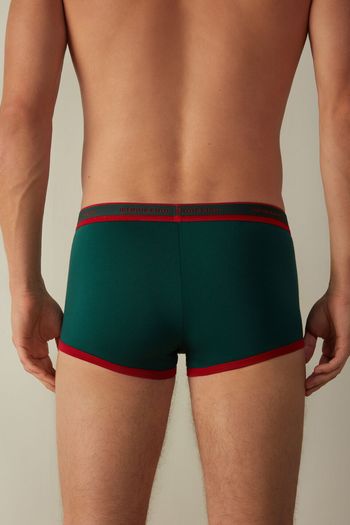 Cueca Boxer Em Algodão Supima Elástico - Colorido G / Colorido