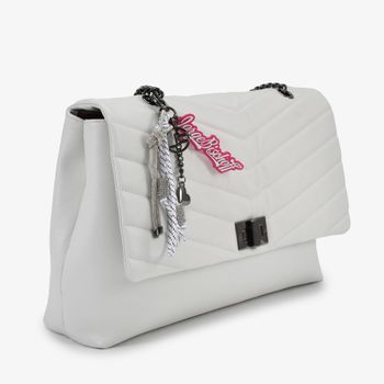 Bolsa De Ombro Branco Blanc Matelassê Couro Express Yourself Único