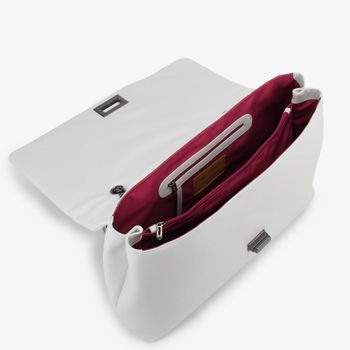 Bolsa De Ombro Branco Blanc Matelassê Couro Express Yourself Único