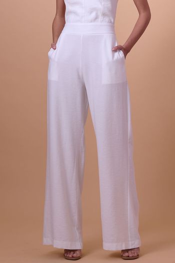 Macacão Longo Feminino Gola Alta Smk Off White PP / Off White