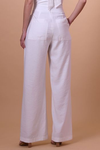 Macacão Longo Feminino Gola Alta Smk Off White PP / Off White
