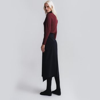 Blusa Feminina Insider Tech T-shirt High Neck Manga Longa P / Carmenere