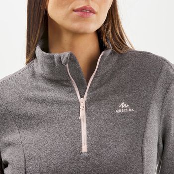 Blusa Fleece Feminina MH100 Cinza G / Cinza