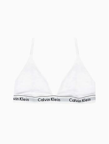 Top Triangulo Modern Cotton Calvin Klein Underwear  Claro - Branco S