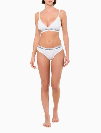 Top Triangulo Modern Cotton Calvin Klein Underwear  Claro - Branco S