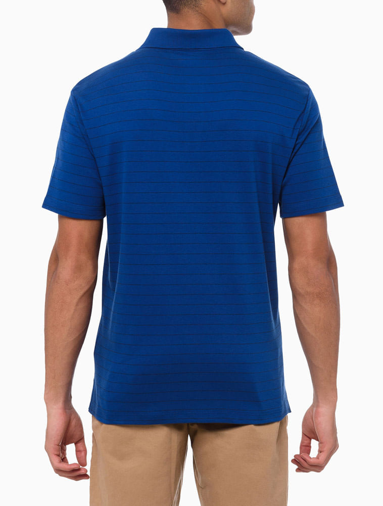 Camisa Polo Calvin Klein Liquid Touch Marinho - Azul