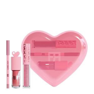 Fran By Franciny Ehlke Love Kit Batom Gloss Lápis Brilhante Hidratante Volumizador Lilás