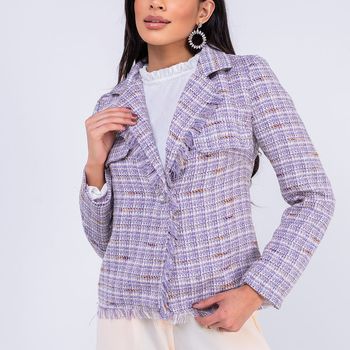 Casaco Twed Lavanda P / Lavanda