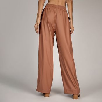 Calça Pantalona Cós Alto Cintura Elástico  Kaki G / Kaki