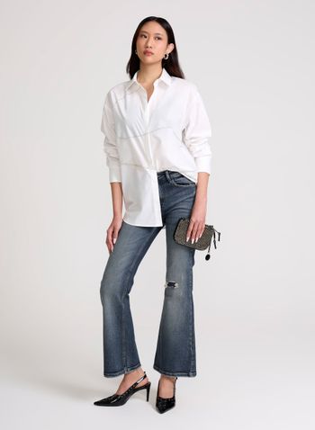 Camisa Reta Precious John John Feminina PP / Branco