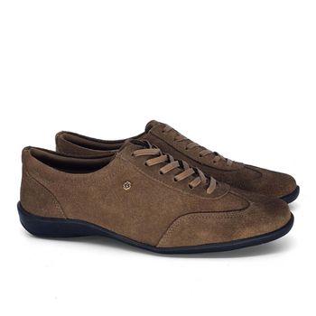 Sapato Angel Couro Camurca Havana - ANG1037 34