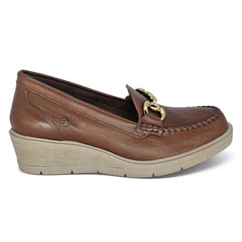 Mocassim Nice Couro Tan Burned - NIC043 35