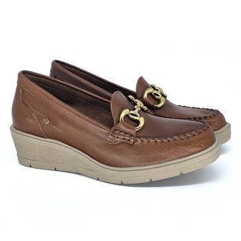 Mocassim Nice Couro Tan Burned - NIC043 35