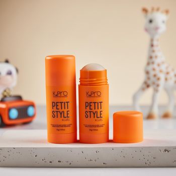 Kit K.Pro Profissional Petit Kids Shampoo Condicionador Leave-in Pomada Cera (5 produtos)