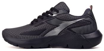 Tênis Corrida Masculino Diadora Province Chumbo e Prata 42 / Preto
