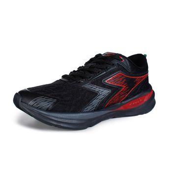 Tênis Corrida Masculino Diadora Cappella Preto e Vermelho 39 / Preto