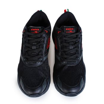 Tênis Corrida Masculino Diadora Cappella Preto e Vermelho 39 / Preto