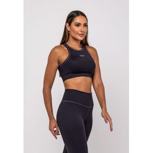 Top Suplex Poliamida Costura Preto Salvatore