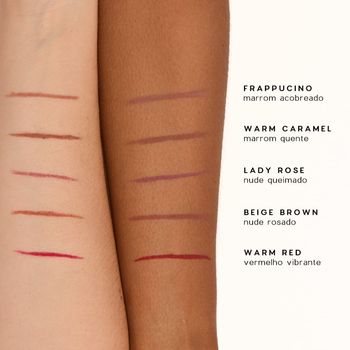 Lápis de Contorno Labial Marrom - Lip Liner Warm Caramel Océane Edition 1,2g Não