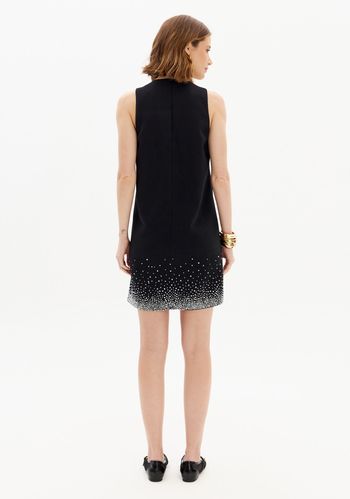 Vestido Curto Com Aplicações de Brilhos PP / A0003