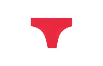 Calcinha Brasileira Sem Costura Em Microfibra Ultraleve - Vermelho P / Vermelho